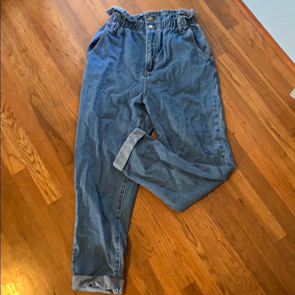 Forever 21 oversized high rise jeans